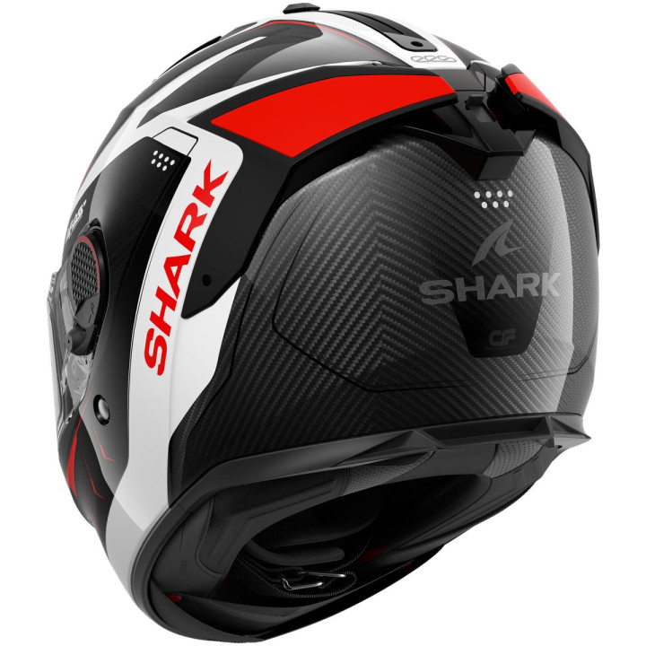 Casque intégral SHARK spartan gt pro carbon mekarium argent rouge 2026