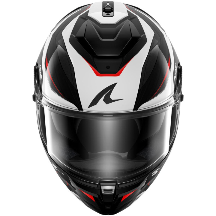 Casque intégral SHARK spartan gt pro carbon mekarium argent rouge 2026