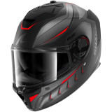 Casque intégral SHARK spartan gt pro carbon mekarium carbone anthracite rouge 2026