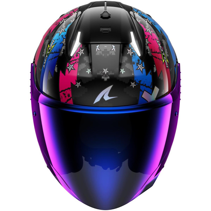 Casque jet SHARK skwal i3 jet hellcat noir bleu 2026