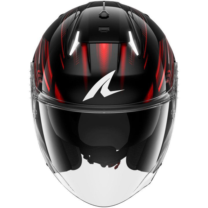 Casque jet SHARK skwal i3 jet light-blur noir rouge blanc 2026