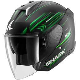 Casque jet SHARK skwal i3 jet light-blur noir vert blanc 2026
