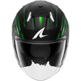 Casque jet SHARK skwal i3 jet light-blur noir vert blanc 2026