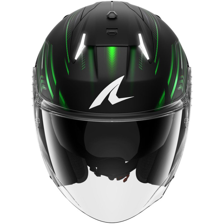 Casque jet SHARK skwal i3 jet light-blur noir vert blanc 2026