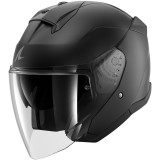 Casque jet SHARK skwal jet blank noir mat 2026 | Oxmoto
