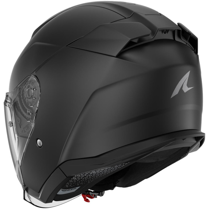 Casque jet SHARK skwal jet blank noir mat 2026 | Oxmoto
