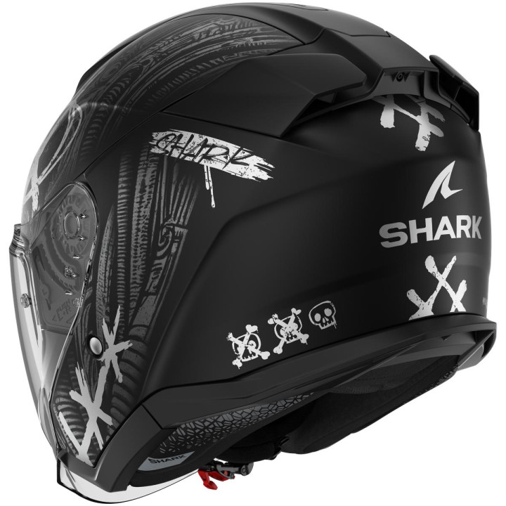 Casque jet SHARK skwal jet shiever noir anthracite argent 2026
