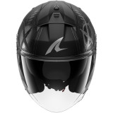 Casque jet SHARK skwal jet shiever noir anthracite argent 2026
