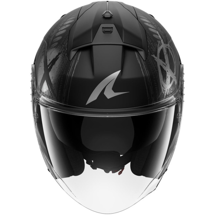 Casque jet SHARK skwal jet shiever noir anthracite argent 2026