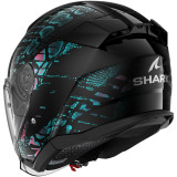 Casque jet SHARK skwal jet reptaia noir violet 2026 | Oxmoto