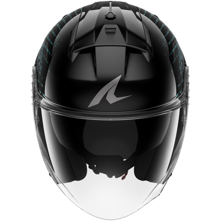 Casque jet SHARK skwal jet reptaia noir violet 2026 | Oxmoto