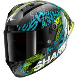 Casque intégral SHARK aeron-gp fim racing #2 speed-vib carbone bleu vert 2026