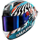 Casque intégral SHARK aeron-gp fim racing #2 speed-fancy carbone blanc bleu 2026