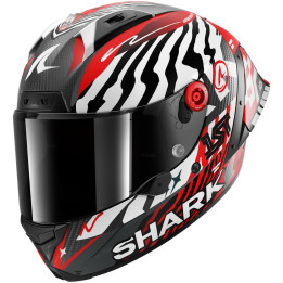 Casque intégral SHARK aeron-gp fim racing #2 speed-fancy carbone blanc rouge 2026
