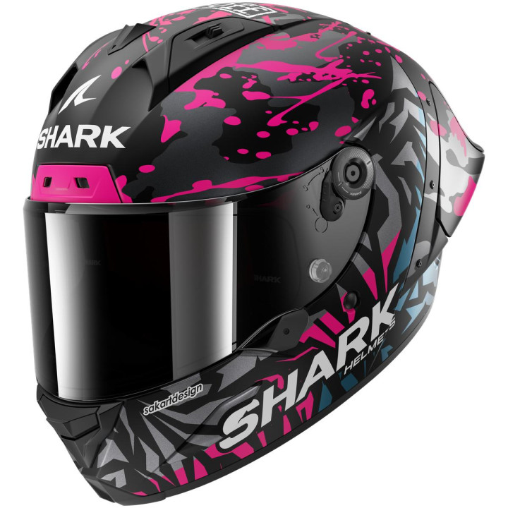Casque intégral SHARK aeron-gp fim racing #2 replica redding noir violet bleu 2026