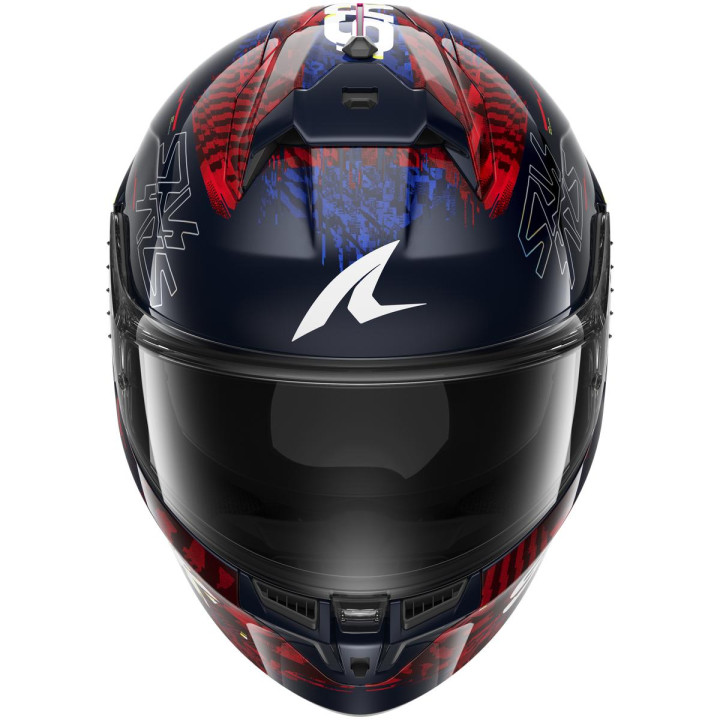 Casque intégral SHARK skwal cup speed-vib bleu rouge jaune 2026