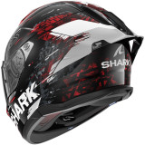 Casque intégral SHARK skwal cup speed-vib noir rouge argent 2026
