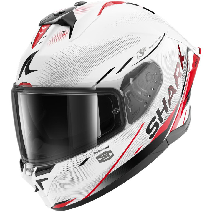 Casque intégral SHARK skwal cup speed-tech blanc rouge noir 2026
