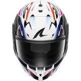 Casque intégral SHARK skwal cup speed-fancy blanc noir orange 2026