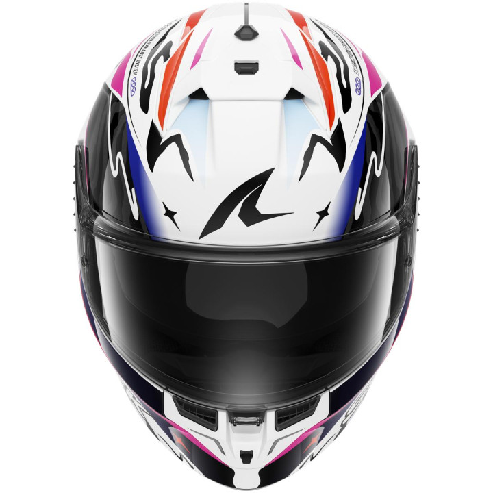 Casque intégral SHARK skwal cup speed-fancy blanc noir orange 2026