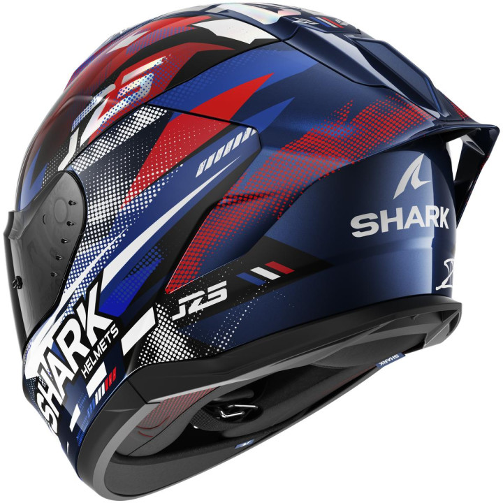 Casque intégral SHARK skwal cup replica zarco gp de france bleu chrome rouge 2026