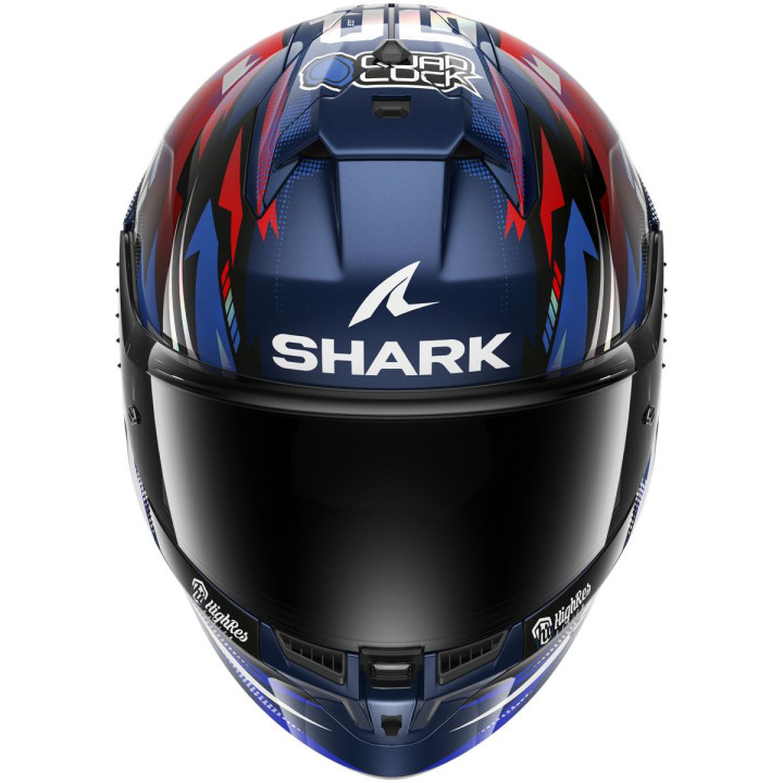 Casque intégral SHARK skwal cup replica zarco gp de france bleu chrome rouge 2026