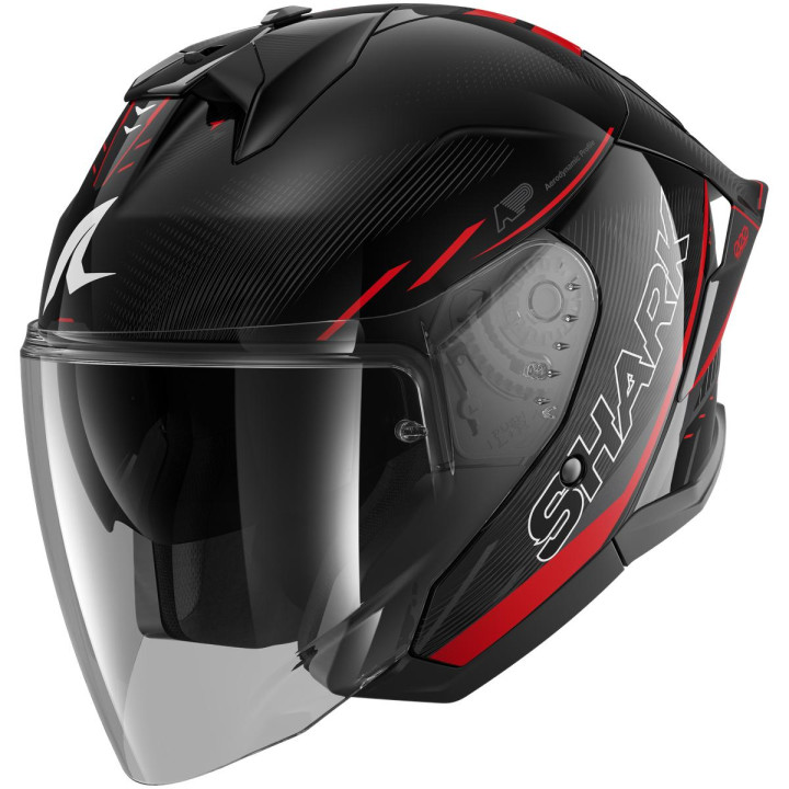 Casque jet SHARK skwal jet cup speed-tech noir rouge anthracite 2026