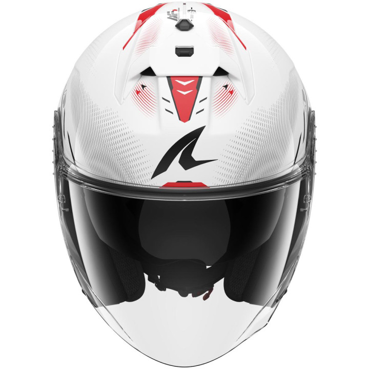 Casque jet SHARK skwal jet cup speed-tech blanc rouge noir 2026