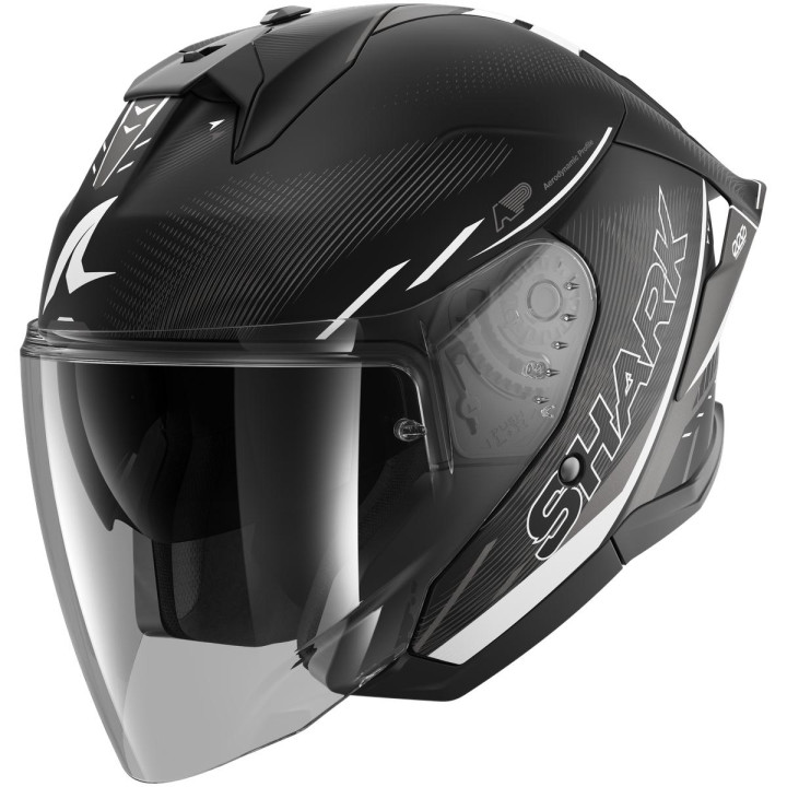 Casque jet SHARK skwal jet cup speed-tech noir blanc anthracite 2026