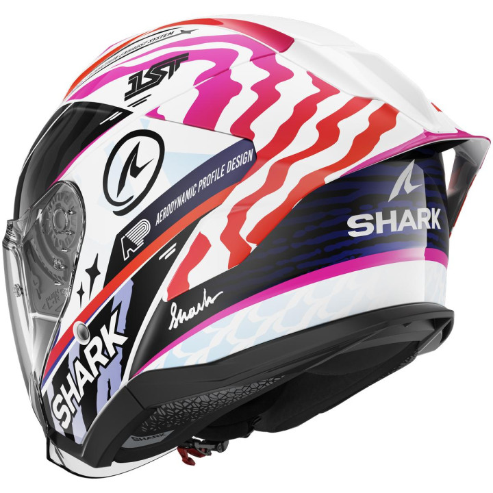 Casque jet SHARK skwal jet cup speed-fancy noir blanc orange 2026