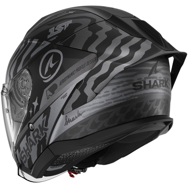 Casque jet SHARK skwal jet cup speed-fancy noir anthracite argent 2026