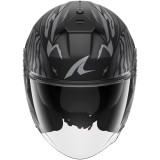 Casque jet SHARK skwal jet cup speed-fancy noir anthracite argent 2026