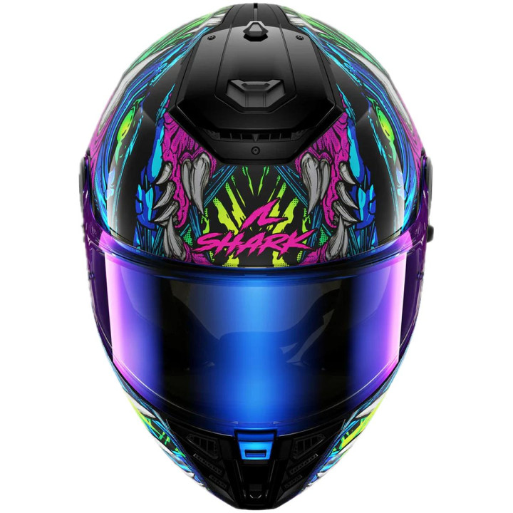 Casque intégral SHARK spartan rs shaytan noir vert violet 2026