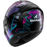 Casque intégral SHARK spartan rs reptaia noir bleu 2026