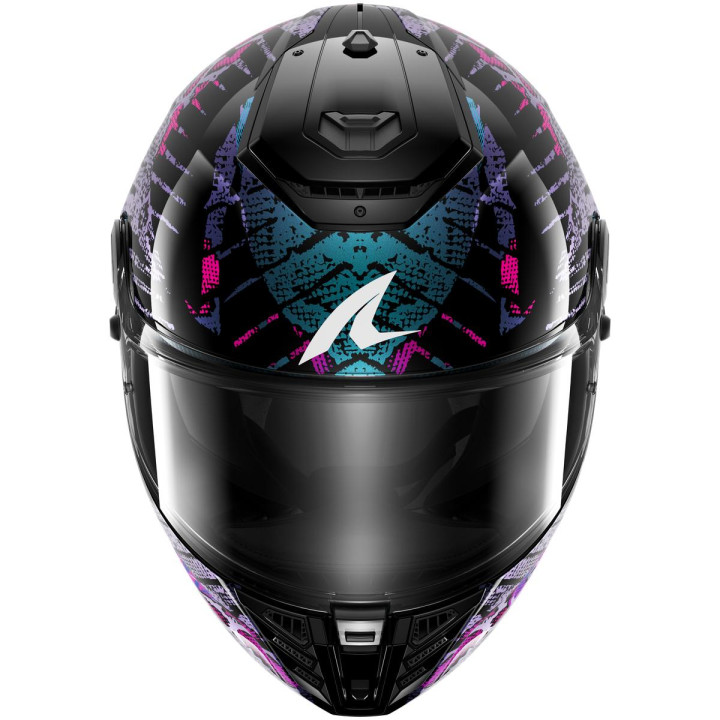 Casque intégral SHARK spartan rs reptaia noir bleu 2026