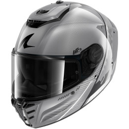 Casque intégral SHARK spartan rs speed-tech argent blanc noir 2026