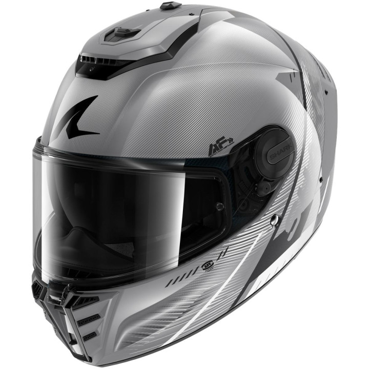 Casque intégral SHARK spartan rs speed-tech argent blanc noir 2026
