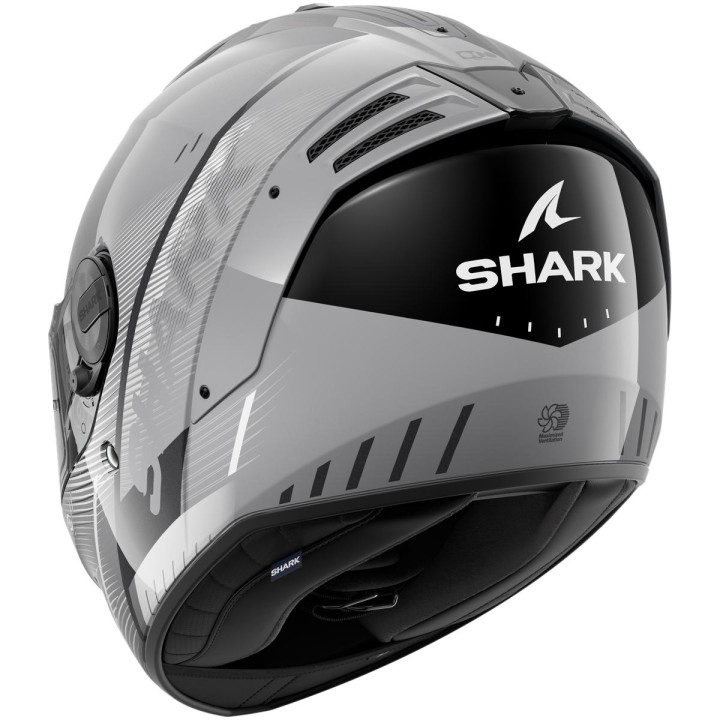 Casque intégral SHARK spartan rs speed-tech argent blanc noir 2026