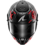 Casque intégral SHARK spartan rs carbon shiever carbone anthracite rouge 2026