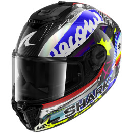 Casque intégral SHARK spartan rs carbon streetrush carbone bleu 2026
