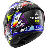 Casque intégral SHARK spartan rs carbon streetrush carbone bleu 2026