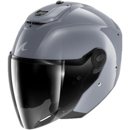 Casque jet SHARK rs jet carbon dark shadow gun argent 2026