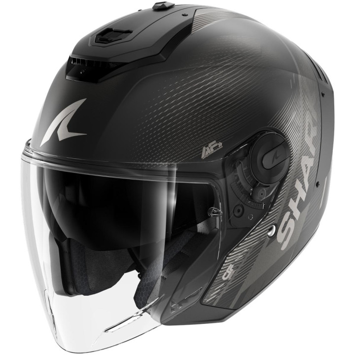 Casque jet SHARK rs jet carbon speed-tech carbone anthracite noir 2026