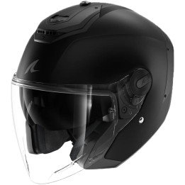 Casque jet SHARK rs jet blank noir mat 2026 | Oxmoto