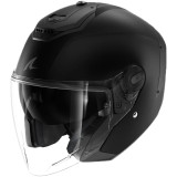 Casque jet SHARK rs jet blank noir mat 2026 | Oxmoto