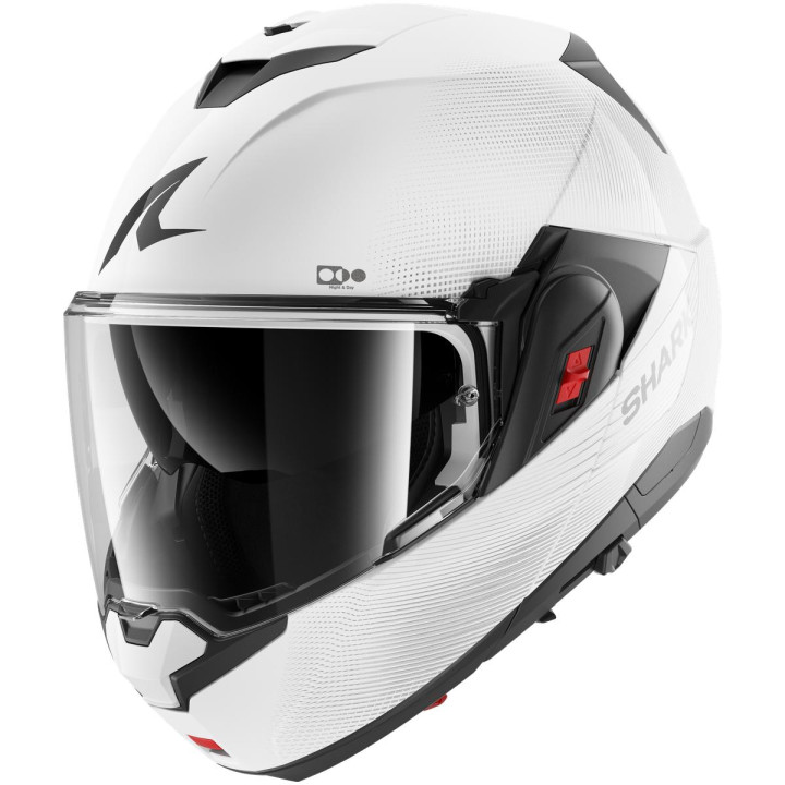 Casque modulable SHARK oxo sp lyne blanc argent 2026