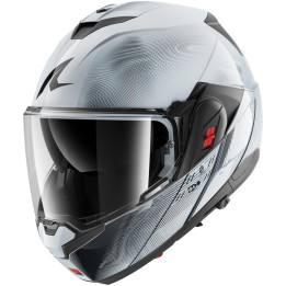 Casque modulable SHARK oxo speed-tech argent blanc noir 2026