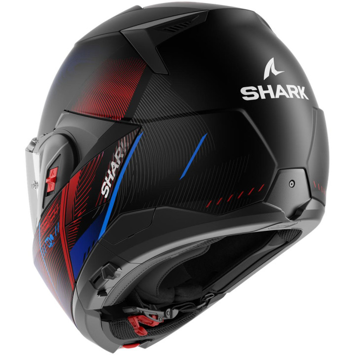 Casque modulable SHARK oxo speed-tech noir bleu rouge 2026