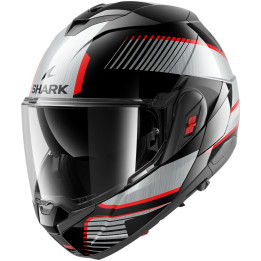Casque modulable SHARK oxo sikter noir argent 2026 | Oxmoto