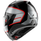 Casque modulable SHARK oxo sikter noir argent 2026 | Oxmoto